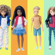 A collection of Mattel’s new gender-neutral Creatable World dolls.